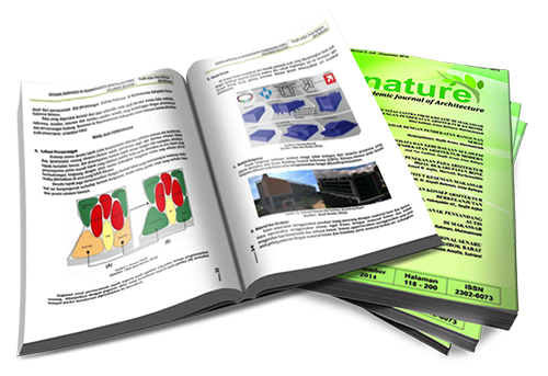 Nature: National Academic Journal of Architecture NATURE: National Academic Journal of Architecture (P-ISSN: 2302-6073, E-ISSN:2579-4809) is a scientific publication for research and criticism topics spread widely in the study of architectural design. Papers received by this journal will be reviewed by several architect review teams from several universities.  NATURE publishes articles that include textual studies and field studies in various perspectives on architectural design. NATURE was published first in 2012 but has been periodically published in the printed version since 2014 under the famous name Nurture Nature, which later changed back into Nature in 2015. The electronic version was published in 2016 until now. This journal was published twice, namely in June and December. Nature is managed by a journal management team under the auspices of the Department of Architecture, Faculty of Science and Technology, Alauddin Islamic University of Makassar.    